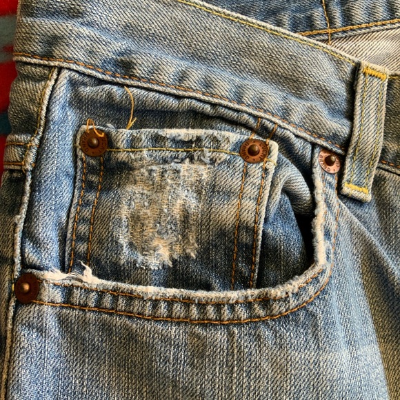 Lucky Brand EASY RIDER Button Fly Womens Distressed Jeans 30/30 - Picture 9 of 13